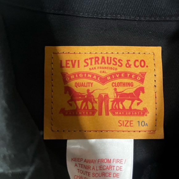 Levi's Kids Classic Black Jean Jacket - Picture 3 of 4